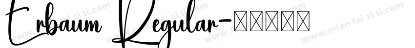 Erbaum Regular字体转换